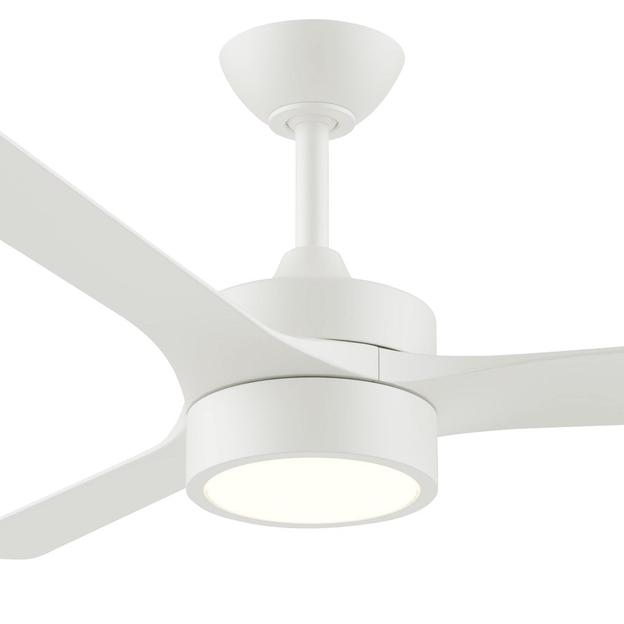 Progress Lighting Axion II 52" LED 1Lt Ceiling Fan, White/White