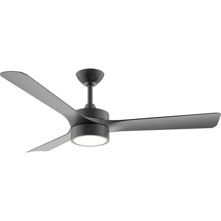 Progress Lighting Axion II 52" LED 1Lt Ceiling Fan, Black/Black - P250123-31M-30