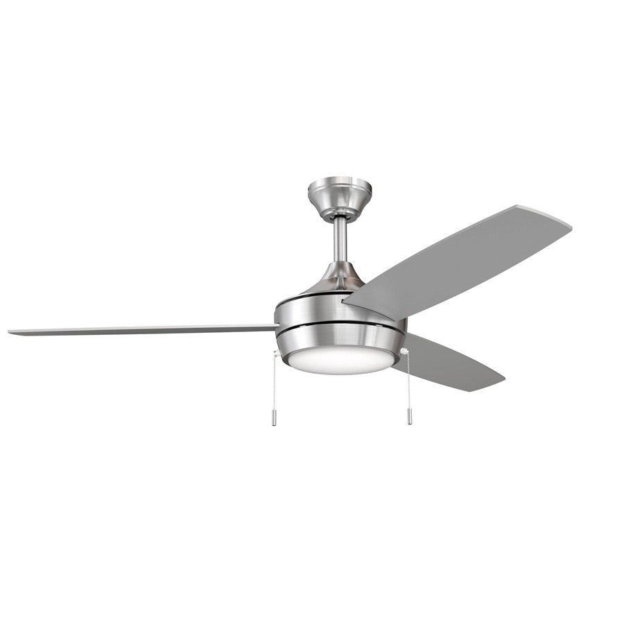 Progress Lighting Nolyn 52" LED 1Lt Ceiling Fan, Nickel/Silver - P250124-009-30