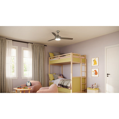 Progress Lighting Nolyn 52" LED 1Lt Ceiling Fan, Nickel/Silver
