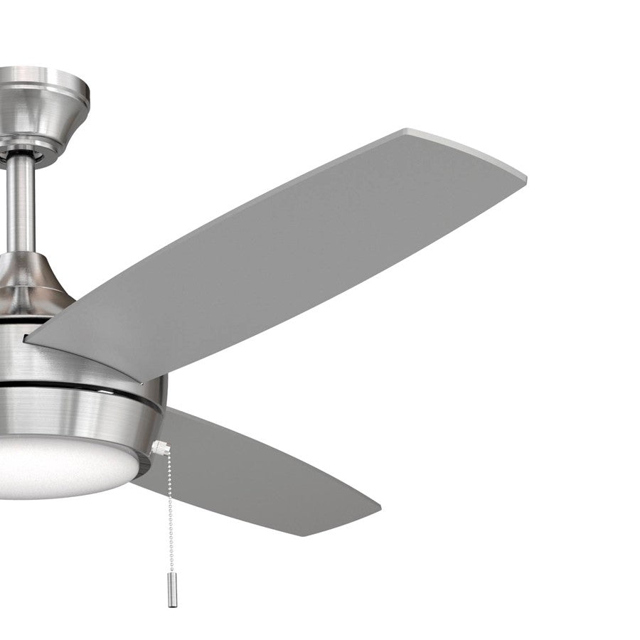 Progress Lighting Nolyn 52" LED 1Lt Ceiling Fan, Nickel/Silver