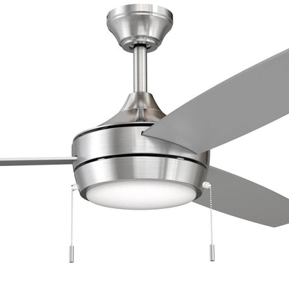 Progress Lighting Nolyn 52" LED 1Lt Ceiling Fan, Nickel/Silver