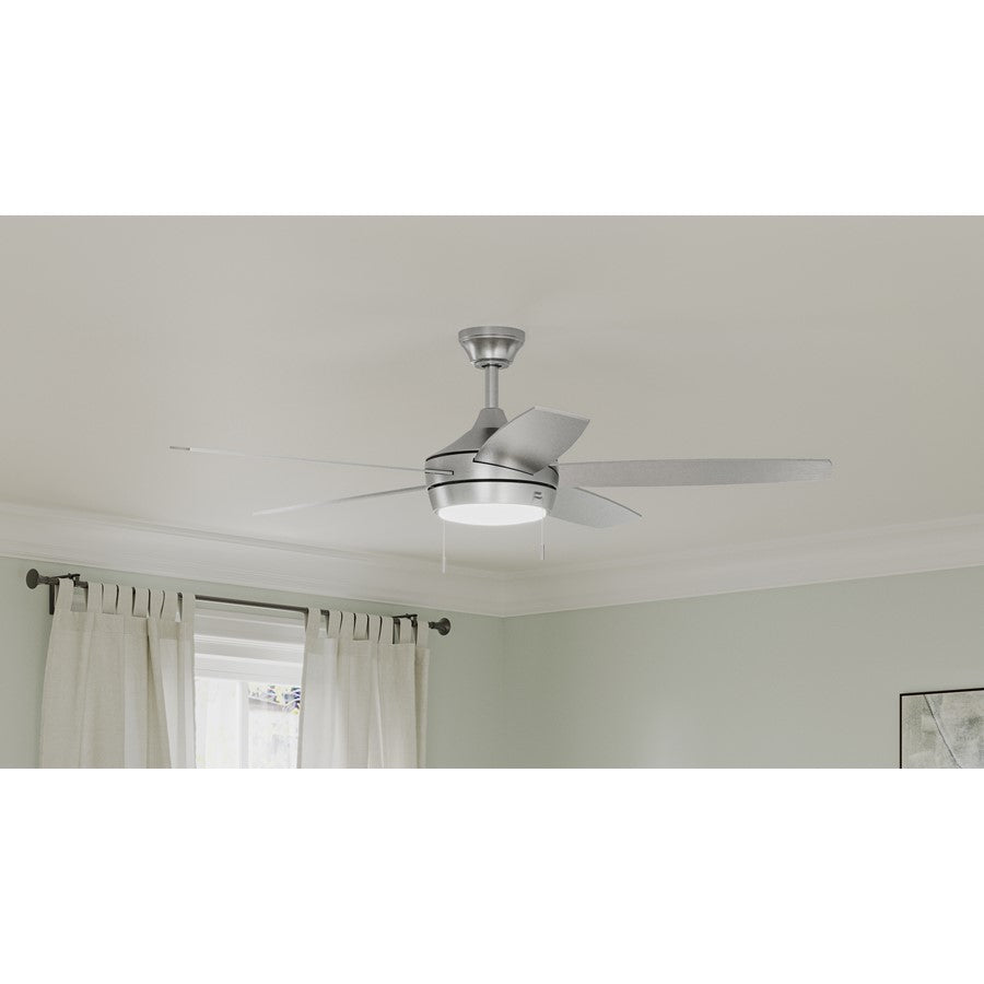 Progress Lighting Nolyn V 52" LED 1Lt Ceiling Fan, Nickel/Silver