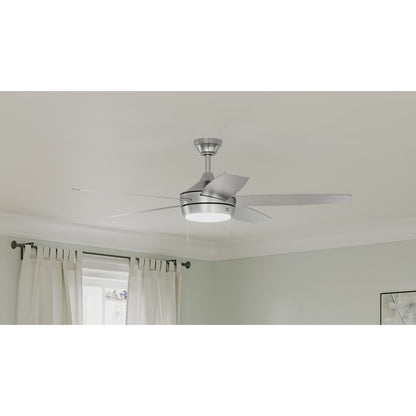 Progress Lighting Nolyn V 52" LED 1Lt Ceiling Fan, Nickel/Silver