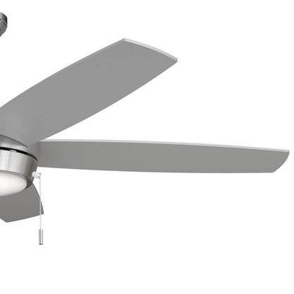 Progress Lighting Nolyn V 52" LED 1Lt Ceiling Fan, Nickel/Silver