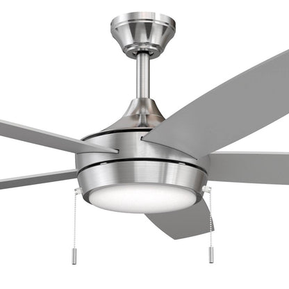 Progress Lighting Nolyn V 52" LED 1Lt Ceiling Fan, Nickel/Silver