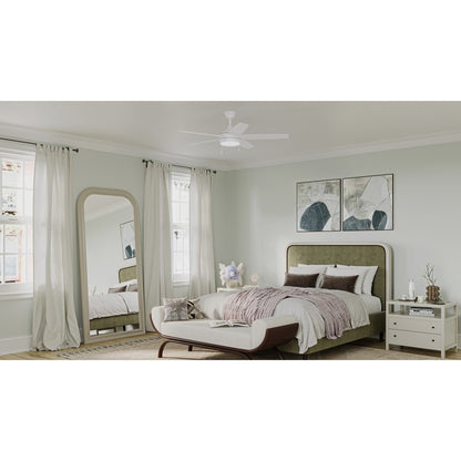 Progress Lighting Nolyn V 52" LED 1Lt Ceiling Fan, White/White
