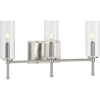 3 Light, Clear New Traditional Bathroom Vanity Light
