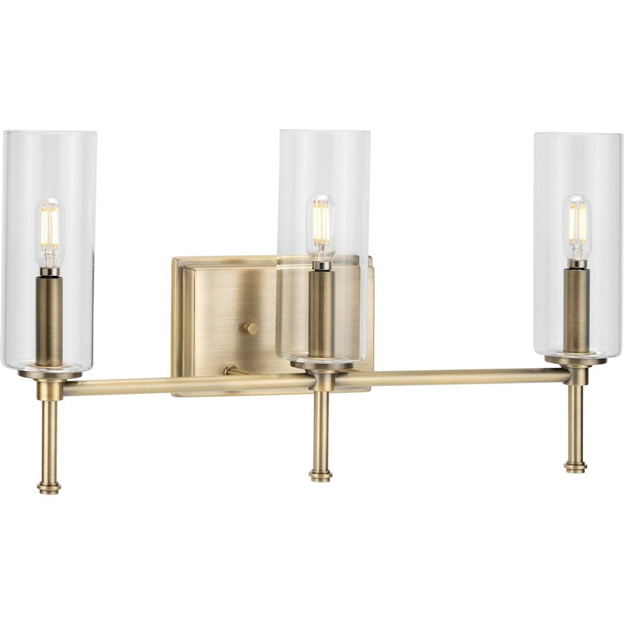 3 Light, Clear New Traditional Bathroom Vanity Light