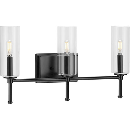 3 Light, Clear New Traditional Bathroom Vanity Light