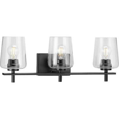 3 Light, Clear New Traditional Bathroom Vanity Light