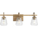 Progress Lighting Martenne 24"W Bath Light, Bronze/Clear Seeded - P300474-196