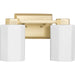 Progress Lighting Estrada 13.37"W Bath Light, Gold/Opal - P300477-191