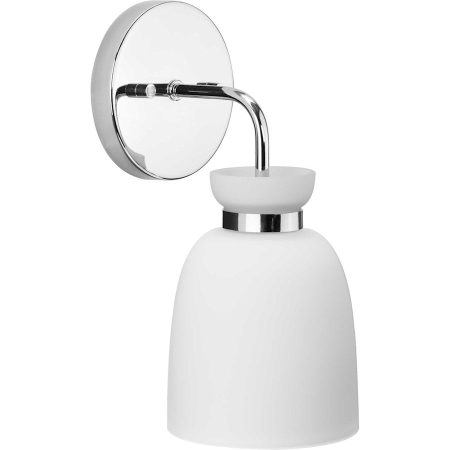 Progress Lighting Lexie 5.12"W Bath Light, Chrome/Opal - P300484-015