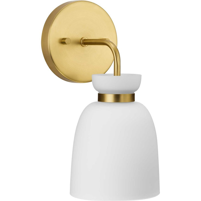 Progress Lighting Lexie 5.12"W Bath Vanity Light, Gold/Etched Opal - P300484-191