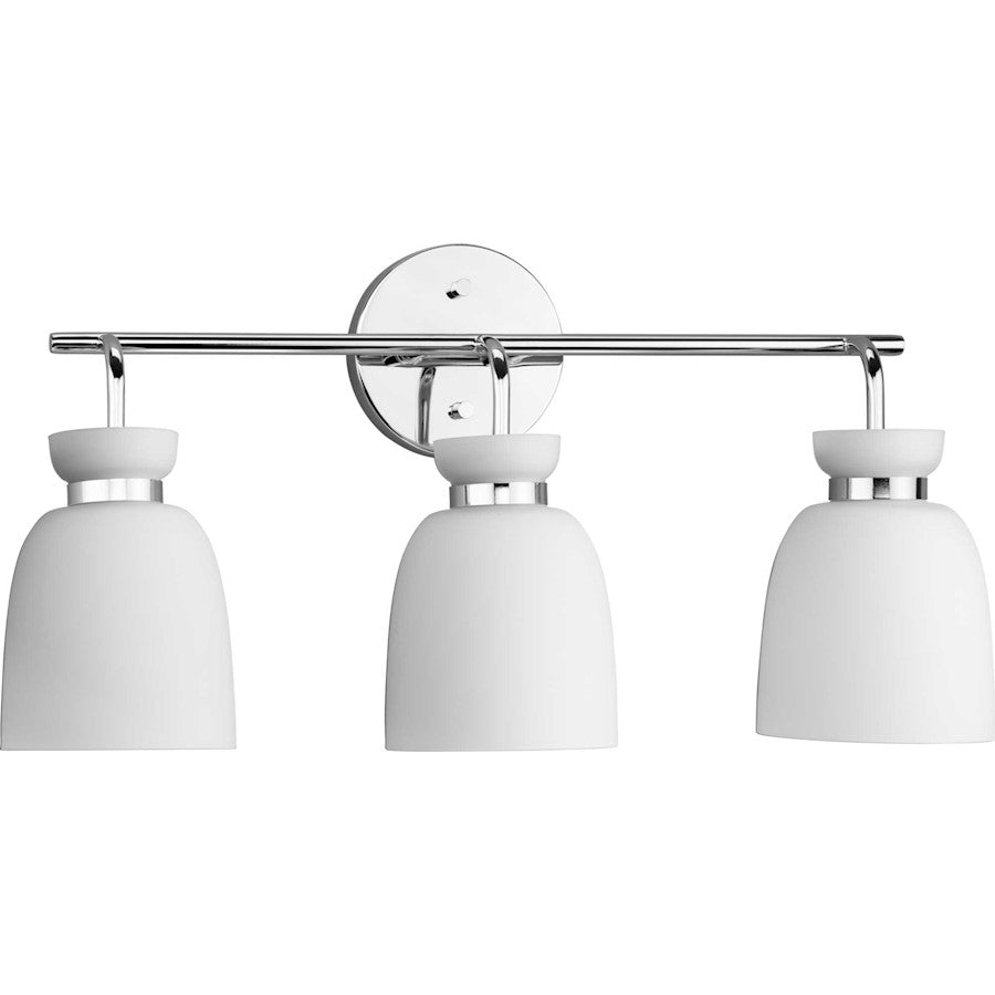 Progress Lighting Lexie 22"W Bath Vanity Light, Chrome/Etched Opal - P300486-015