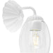 Progress Lighting Quillan 5"W Bath Light, White Plaster/Clear - P300488-197