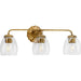 Progress Lighting Quillan 23.87"W Bath Vanity Light, Gold/Clear - P300490-204