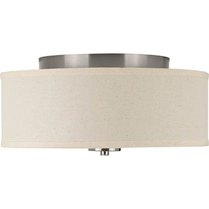 Progress Lighting Inspire 1 Light 13" LED Flush Mount, Nickel