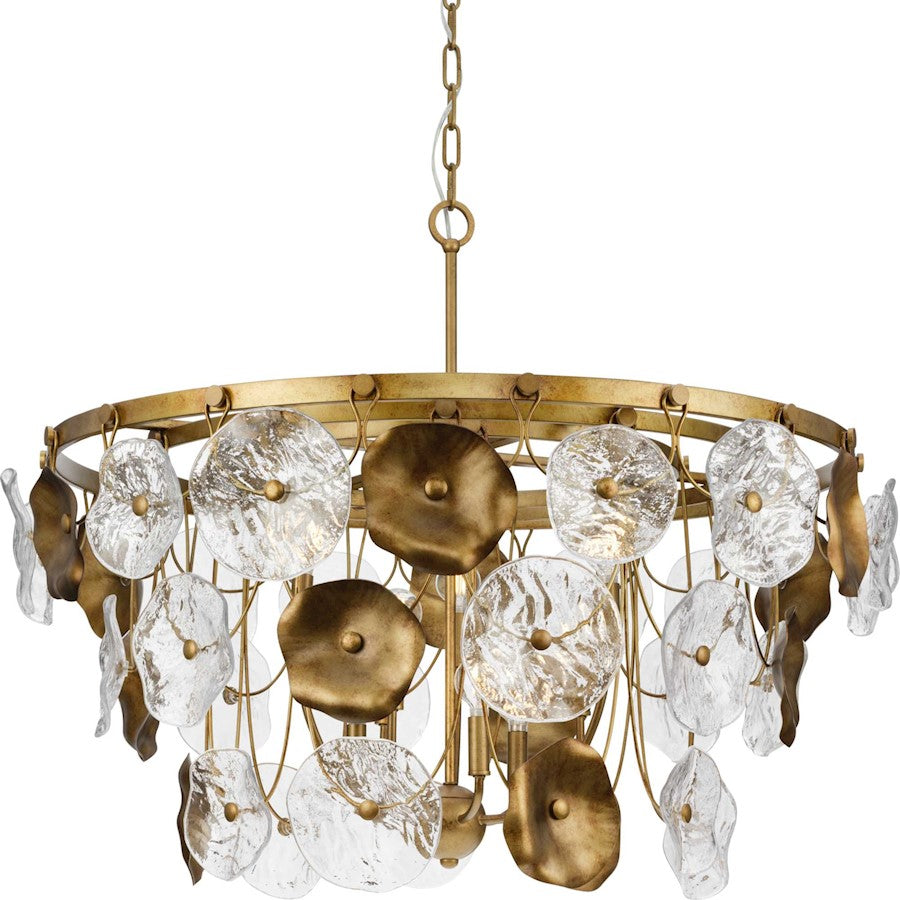 Progress Lighting Loretta 36" Chandelier, Gold Ombre/Clear - P400365-204