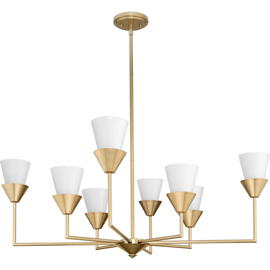 Progress Lighting Pinellas 40" Chandelier, Gold/Gloss Opal - P400373-205