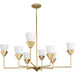 Progress Lighting Pinellas 40" Chandelier, Gold/Gloss Opal - P400373-205