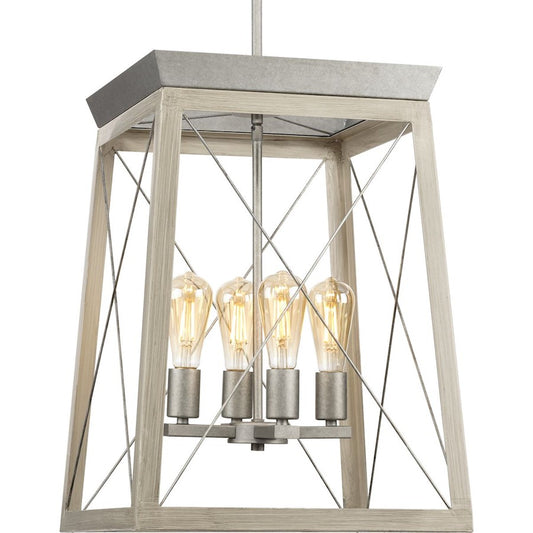 4 Light Farmhouse Chandelier Foyer
