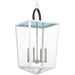 Progress Point Dume Shearwater 4Lt Pendant, White/Blue/Brown/Clear - P500196-030