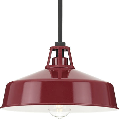 Progress Lighting Cedar Springs 1-Lt Bk Outdoor Hanging Light