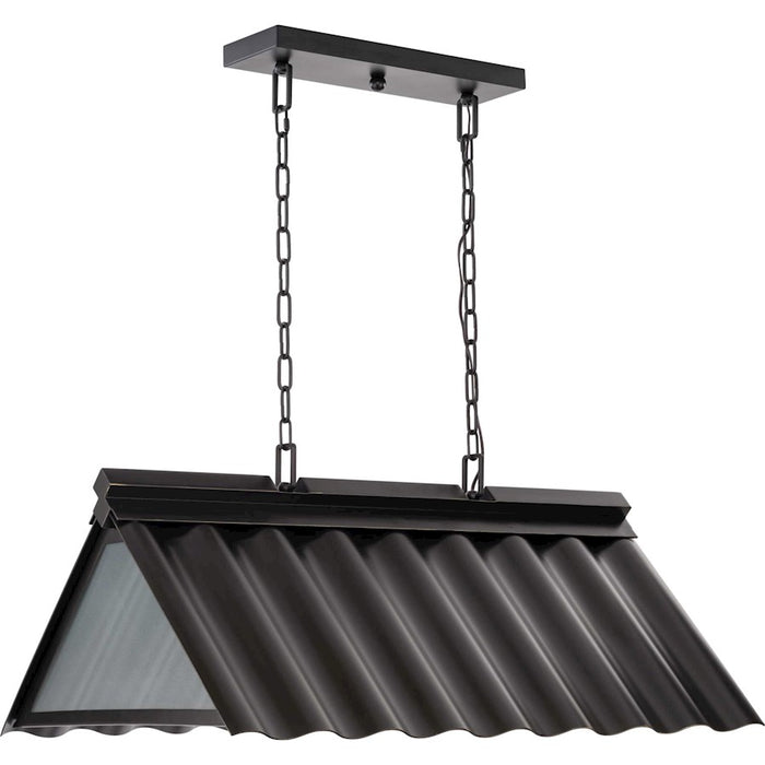 Progress Point Dume Edgecliff 3Lt Outdoor Pendant, BZ/Clear/Silver - P550119-108