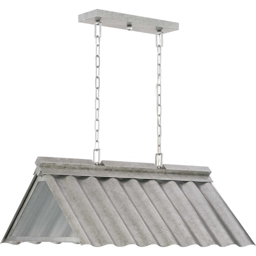 Progress Point Dume Edgecliff 3Lt Outdoor Pendant, Galv/Silver - P550119-141