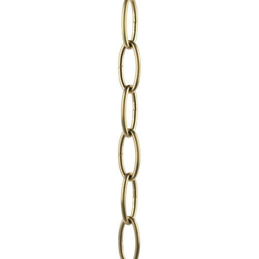 Progress Lighting 48" of 9 gauge chain, Vintage Brass - P8758-163