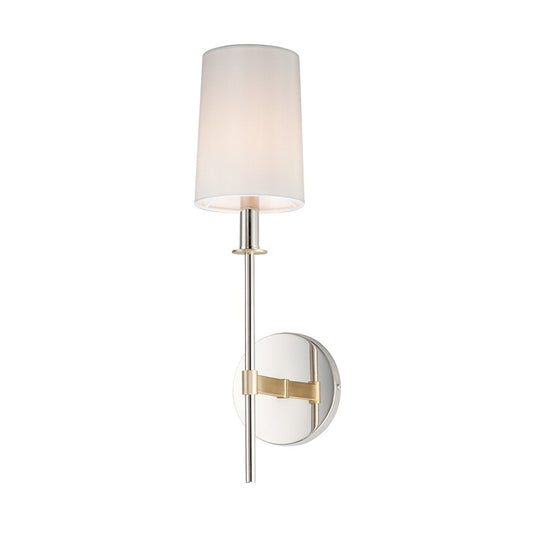 Maxim Lighting Uptown 1-Light Wall Sconce, Satin Brass/Nickel - 32391OFSBRPN
