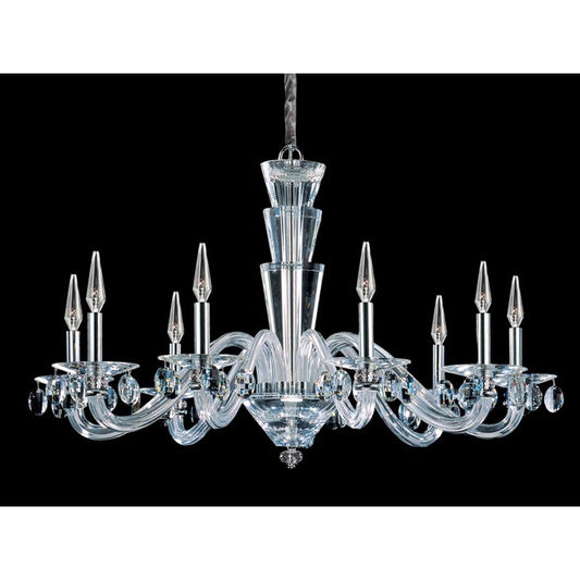 OPEN BOX ITEM: Allegri Fanshawe 9 Light Chandelier, Chrome - 11529-010-FR001