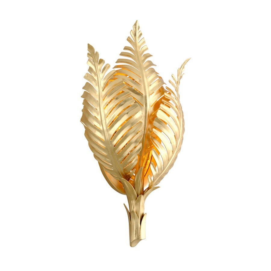 OPEN BOX ITEM: Corbett Lighting Tropicale 1 Lt Wall Sconce, Gold Leaf