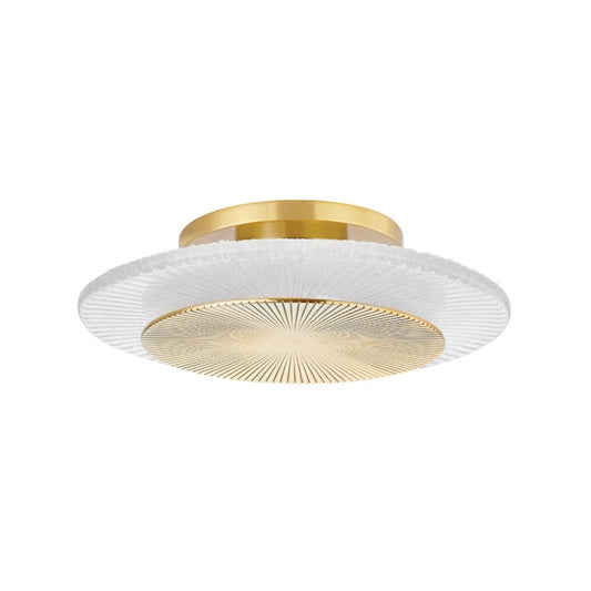 OPEN BOX: Corbett Lighting Topaz 1 Light Wall Sconce, Brass/Clear - 328-12-VPB