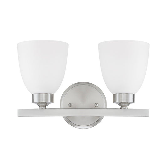 OPEN BOX ITEM: HomePlace by Capital Lighting Jameson 2 Light Vanity, Nickel