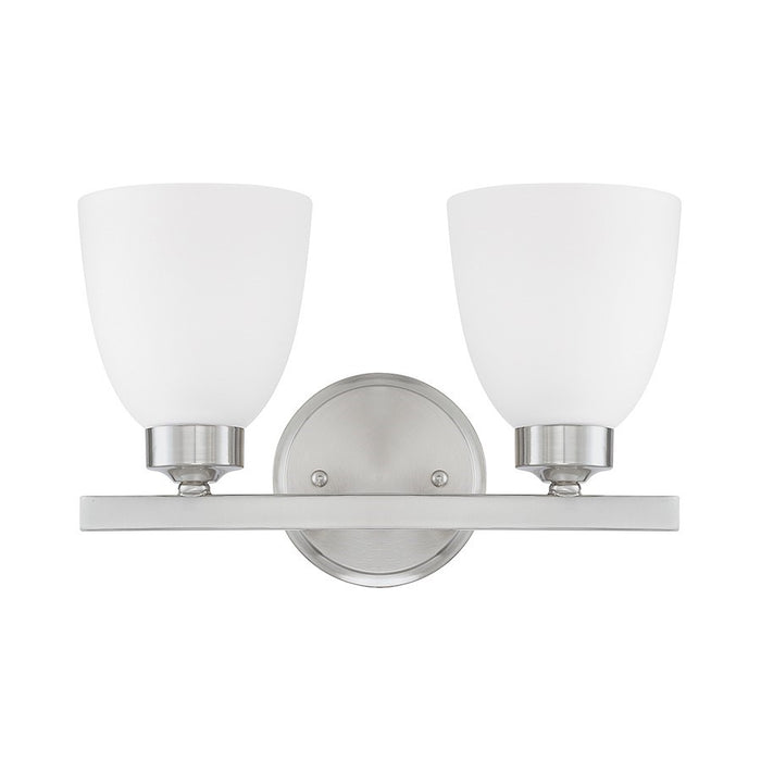 OPEN BOX ITEM: HomePlace by Capital Lighting Jameson 2 Light Vanity, Nickel