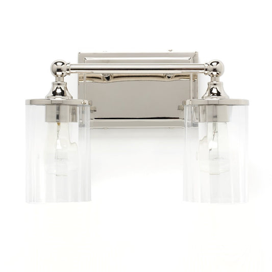 OPEN BOX: Capital Lighting Camden 2 Light Vanity, Polished Nickel