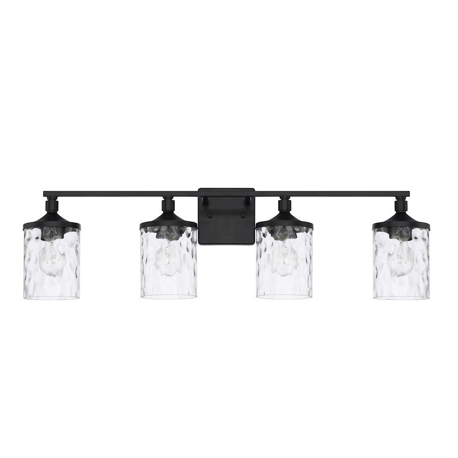OPEN BOX: HomePlace by Capital Colton 4 Light Vanity, Black - 128841MB-451