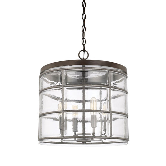 OPEN BOX: Capital Lighting Colby 4 Light Pendant, Urban Grey - 329441UG