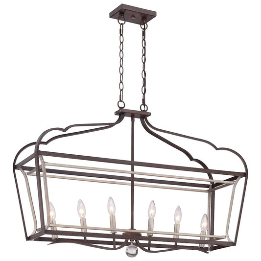 OPEN BOX ITEM: Capital Lighting 1 Light Pendant, Wood/Brass - CL330413LW