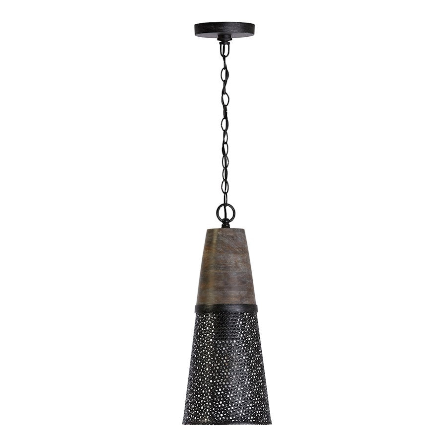 OPEN BOX: Capital Lighting 1 Light Pendant, Barn House - 333911BH-692