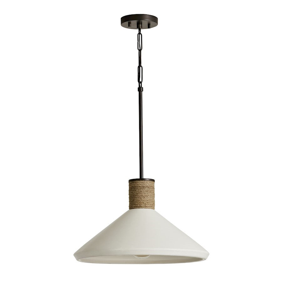 OPEN BOX:Capital Lighting 1-Light Extra Large Pendant, Dark Pewter/Soft White