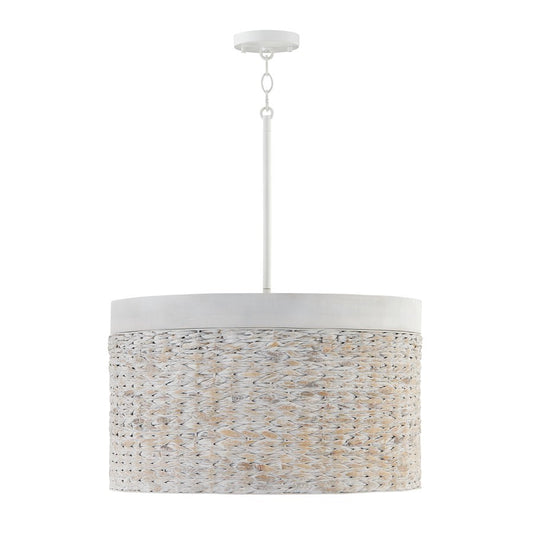OPEN BOX ITEM: Capital Lighting Tallulah 4 Light 24" Pendant, Chalk - 343942HW