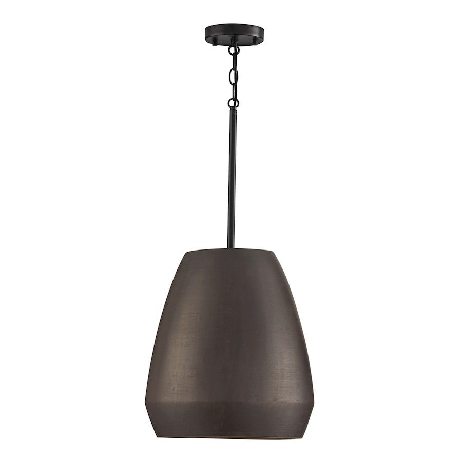 OPEN BOX: Capital Lighting Della 1 Light 14" Pendant, Terracotta - 354211UR