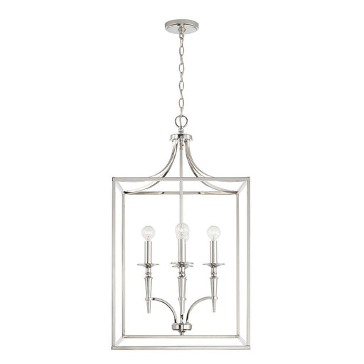 OPEN BOX:Capital Lighting Abbie 4 Light Foyer in Polished Nickel - 542641PN