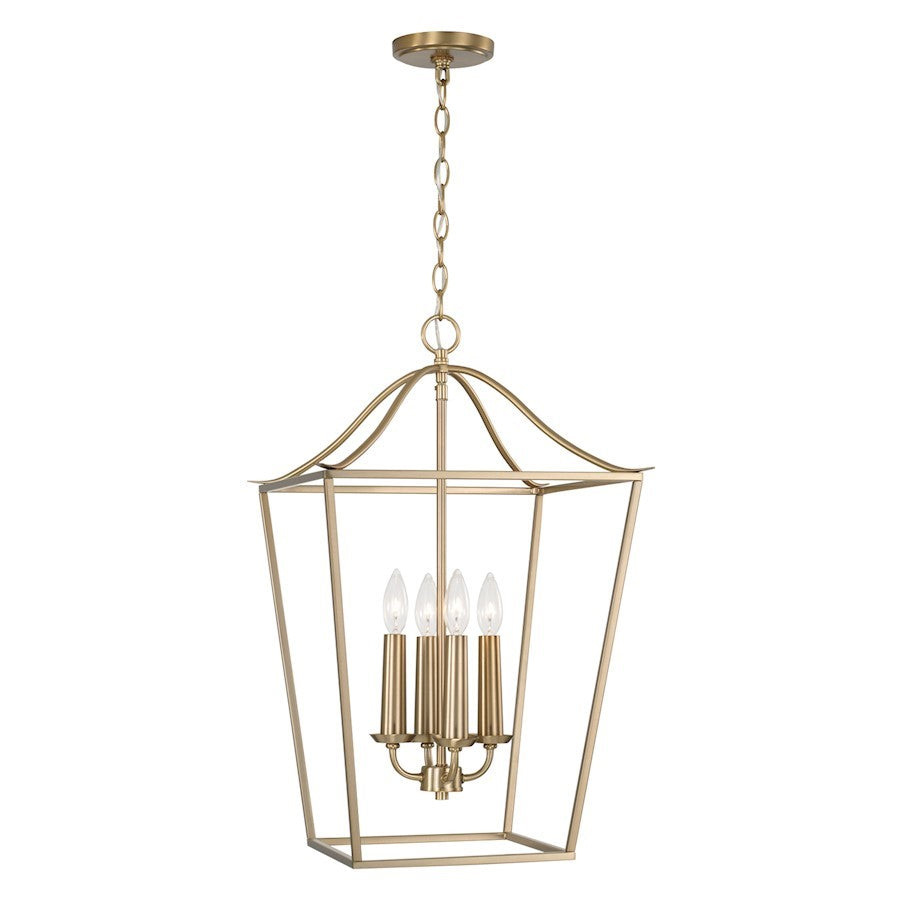 OPEN BOX: Capital Lighting Grady 4 Light Foyer, Matte Brass - CL550641MA