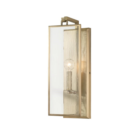 OPEN BOX ITEM: Capital Rylann 1 Light Wall Sconce, Brass/Rain - CL625111AD