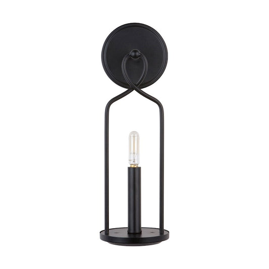 OPEN BOX: Capital Lighting Sonnet 1 Light 5" Sconce, Matte Black - CL631611MB